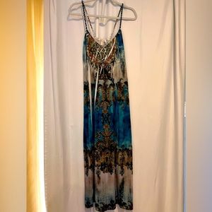 Printed Ankle Length Dress